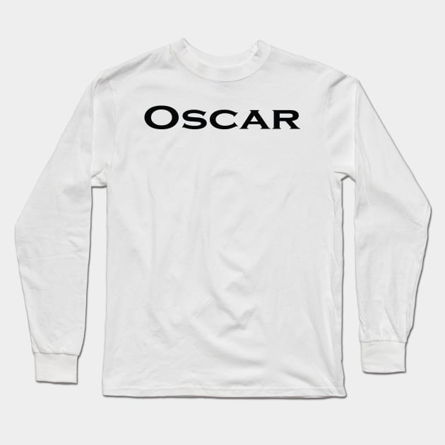 Oscar Name Long Sleeve T-Shirt by ProjectX23Red